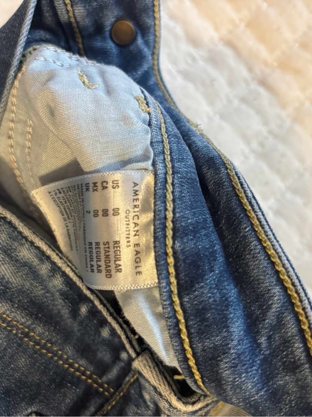 American Eagle Outfitters High Rise Blue Denim Jeans